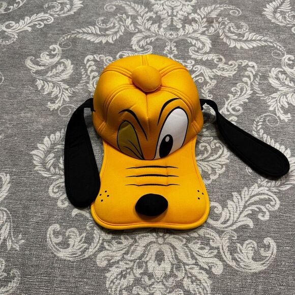 Disney Other - Disney Pluto Hat Yellow Long Floppy Ears Unisex Adult Vintage